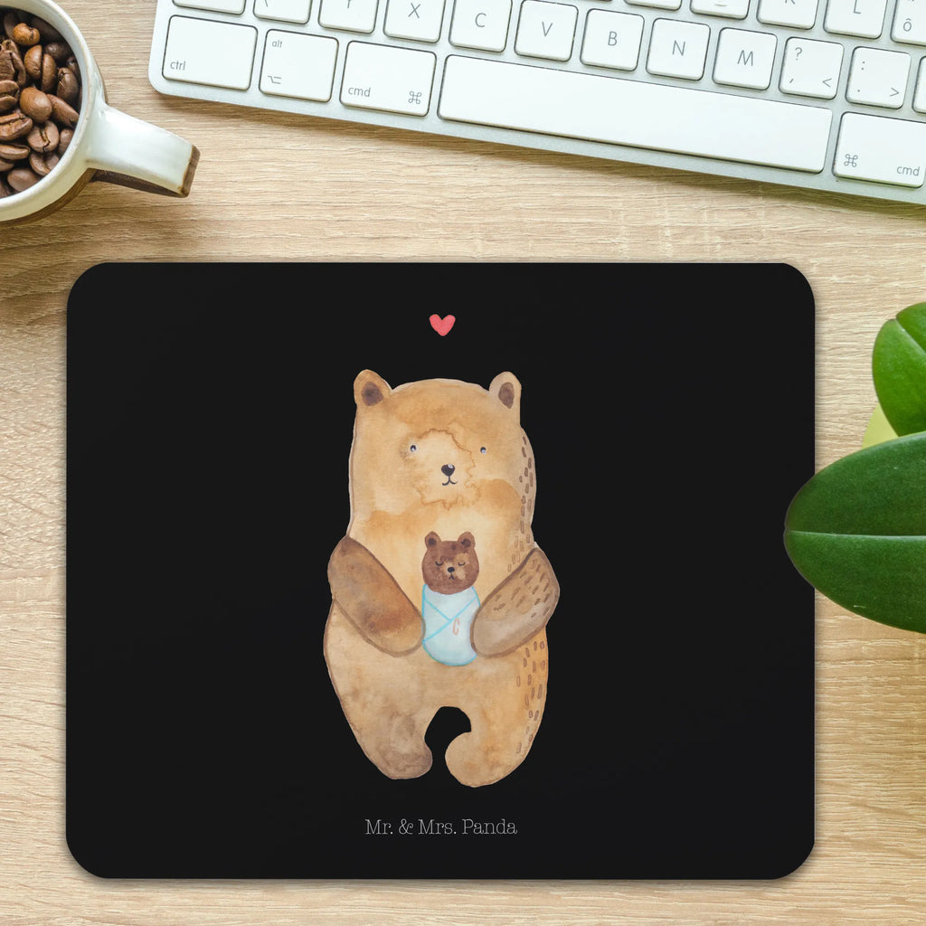 Mauspad Bär Baby Mousepad, Computer zubehör, Büroausstattung, PC Zubehör, Arbeitszimmer, Mauspad, Einzigartiges Mauspad, Designer Mauspad, Mausunterlage, Mauspad Büro, Bär, Teddy, Teddybär, Eltern, Mutter, Baby, Taufe, Geburt, Nichte, Neffe, Enkel, Enkelin, Täufling, Geburtstag, Glückwunsch