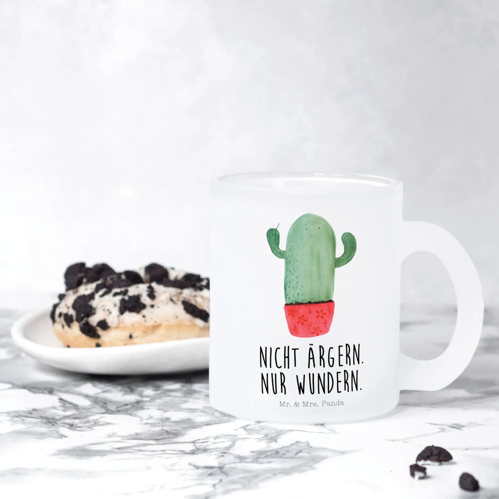 Teetasse Kaktus wütend Teetasse, Teeglas, Teebecher, Tasse mit Henkel, Tasse, Glas Teetasse, Teetasse aus Glas, Kaktus, Kakteen, ärgern, Büro, Schule, Büroalltag, Chefin, Kollege, Kollegin, wütend