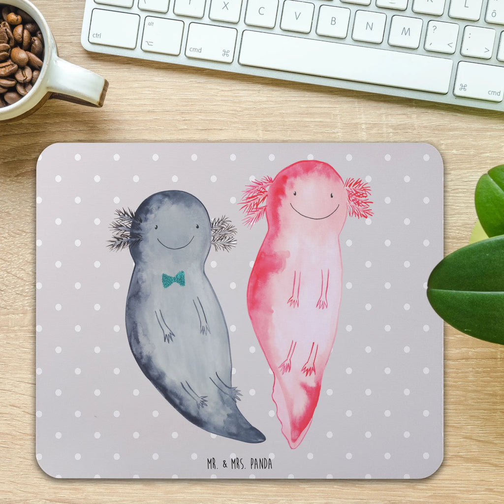 Mauspad Axolotl Axel+Lotte Mousepad, Computer zubehör, Büroausstattung, PC Zubehör, Arbeitszimmer, Mauspad, Einzigartiges Mauspad, Designer Mauspad, Mausunterlage, Mauspad Büro, Axolotl, Molch, Axolot, Schwanzlurch, Lurch, Lurche, Liebe, große Liebe, Liebesbeweis, Freund, Verlobter, Ehemann, Jahrestag, Valentinstag