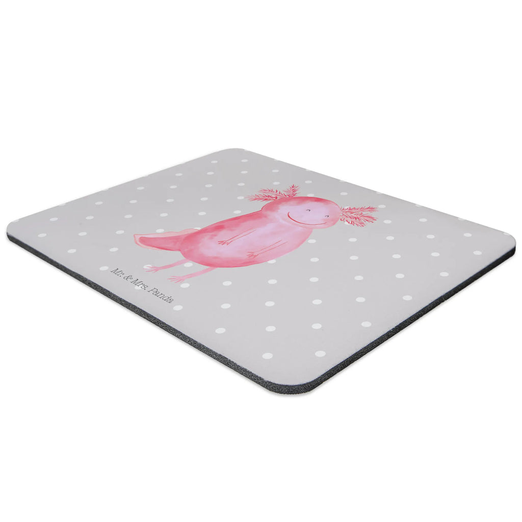 Mauspad Axolotl glücklich Mousepad, Computer zubehör, Büroausstattung, PC Zubehör, Arbeitszimmer, Mauspad, Einzigartiges Mauspad, Designer Mauspad, Mausunterlage, Mauspad Büro, Axolotl, Molch, Axolot, Schwanzlurch, Lurch, Lurche, Motivation, gute Laune