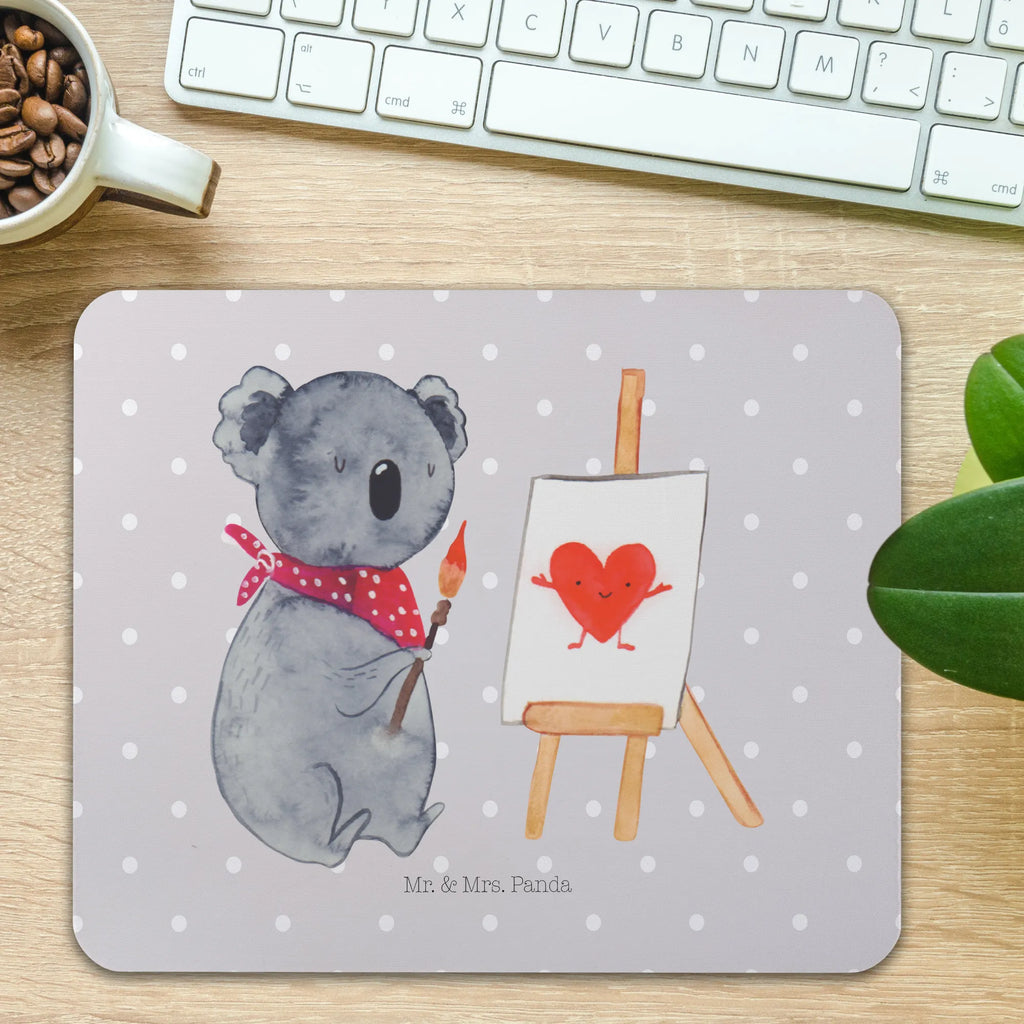 Mauspad Koala Künstler Mousepad, Computer zubehör, Büroausstattung, PC Zubehör, Arbeitszimmer, Mauspad, Einzigartiges Mauspad, Designer Mauspad, Mausunterlage, Mauspad Büro, Koala, Koalabär, Liebe, Liebensbeweis, Liebesgeschenk, Gefühle, Künstler, zeichnen