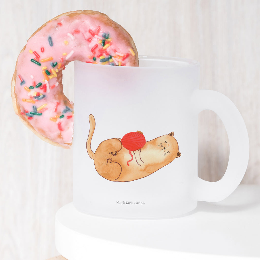 Teetasse Katzen Wollknäul Teetasse, Teeglas, Teebecher, Tasse mit Henkel, Tasse, Glas Teetasse, Teetasse aus Glas, Katze, Katzenmotiv, Katzenfan, Katzendeko, Katzenfreund, Katzenliebhaber, Katzenprodukte, Katzenartikel, Katzenaccessoires, Katzensouvenirs, Katzenliebhaberprodukte, Katzenmotive, Katzen, Kater, Mietze, Cat, Cats, Katzenhalter, Katzenbesitzerin, Haustier, Wollknäuel, Wolle, Spielen, Spiel, verspielt