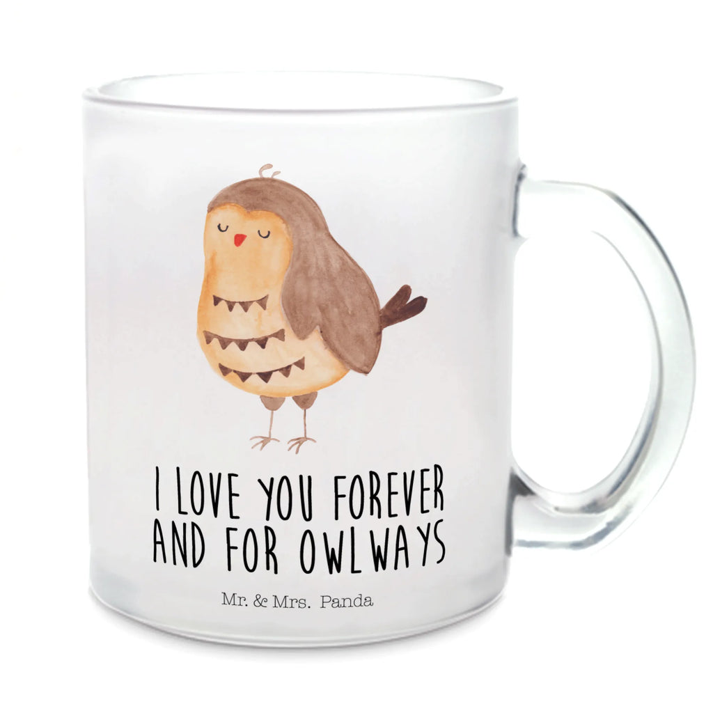 Teetasse Eule Zufrieden Teetasse, Teeglas, Teebecher, Tasse mit Henkel, Tasse, Glas Teetasse, Teetasse aus Glas, Eule, Eule Spruch, Eule deko, Owl, Liebe Spruch, Romantisch, Wortspiel lustig, Spruch schön, Geschenk Hochzeitstag