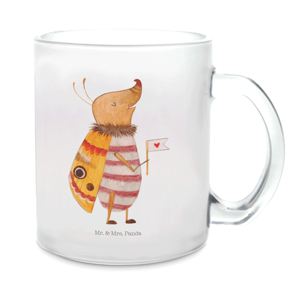 Teetasse Nachtfalter mit Fähnchen Teetasse, Teeglas, Teebecher, Tasse mit Henkel, Tasse, Glas Teetasse, Teetasse aus Glas, Tiermotive, Gute Laune, lustige Sprüche, Tiere, Nachtfalter, Käfer, Spruch lustig, Spruch witzig, süß, niedlich, Küche Deko, Was kostet die Welt