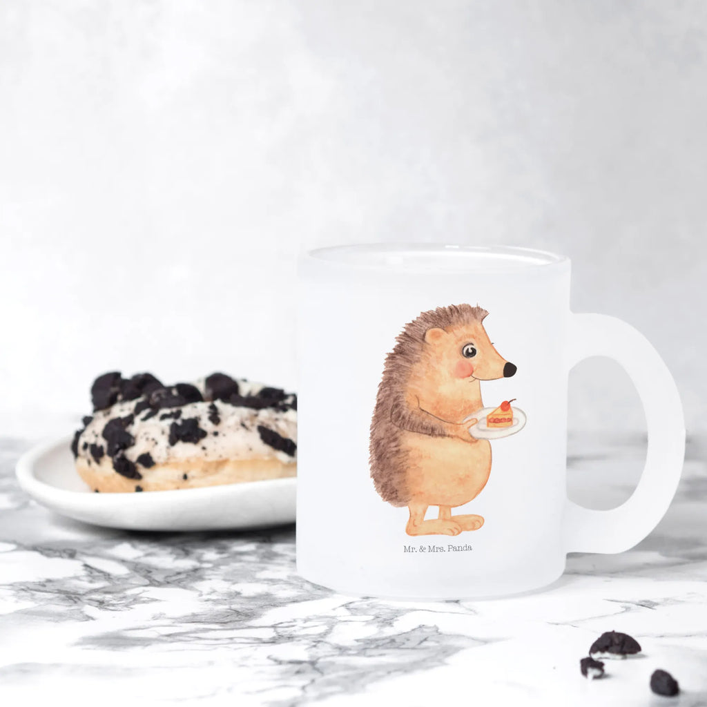 Teetasse Igel mit Kuchenstück Teetasse, Teeglas, Teebecher, Tasse mit Henkel, Tasse, Glas Teetasse, Teetasse aus Glas, Tiermotive, Gute Laune, lustige Sprüche, Tiere, Igel, Essen Spruch, Kuchen, Backen Geschenk, Kuchen backen, Einladung Party, Geburtstagskuchen, Torte