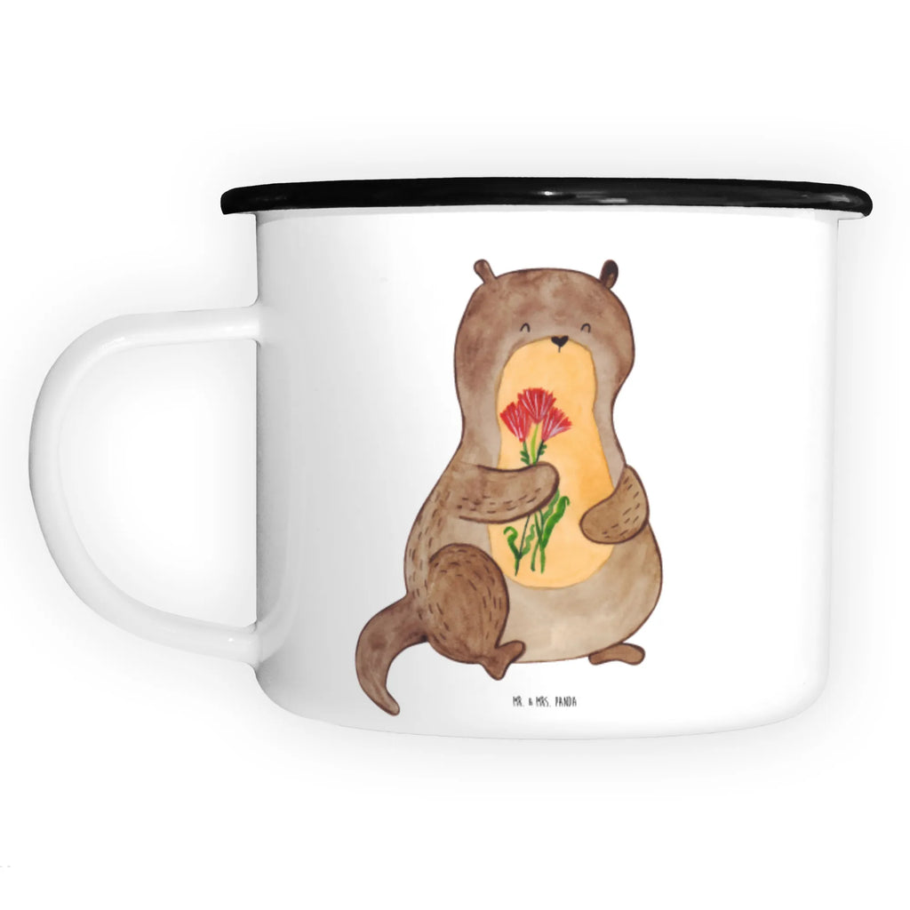 XL Emaille Tasse Otter Blumenstrauß XL Emaille Tasse, Metalltasse, Kaffeetasse, Tasse, Becher, Kaffeebecher, Camping, Campingbecher, Tassendruck, Metall-Tasse, Deko-Becher, emailliert, Outdoor Tasse, Trinkbecher, bruchsicher, Emaille-Optik, Motivtasse, Outdoor Kaffeetasse, Otter, Fischotter, Seeotter, Otter Seeotter See Otter