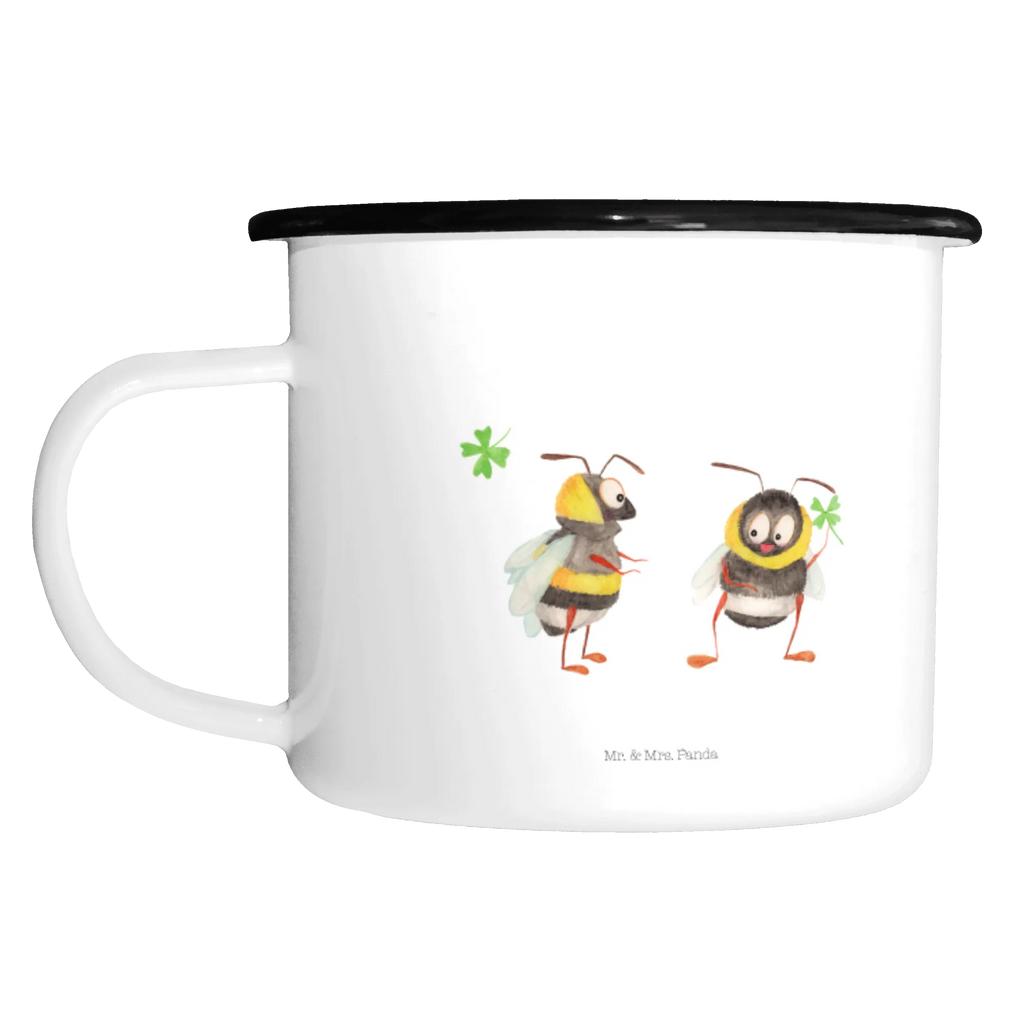 XL Emaille Tasse Hummeln mit Kleeblatt XL Emaille Tasse, Metalltasse, Kaffeetasse, Tasse, Becher, Kaffeebecher, Camping, Campingbecher, Tassendruck, Metall-Tasse, Deko-Becher, emailliert, Outdoor Tasse, Trinkbecher, bruchsicher, Emaille-Optik, Motivtasse, Outdoor Kaffeetasse, Tiermotive, Gute Laune, lustige Sprüche, Tiere, Hummel, Biene, Spruch positiv, Biene Deko, Spruch schön, glücklich sein, glücklich werden, Spruch fröhlich