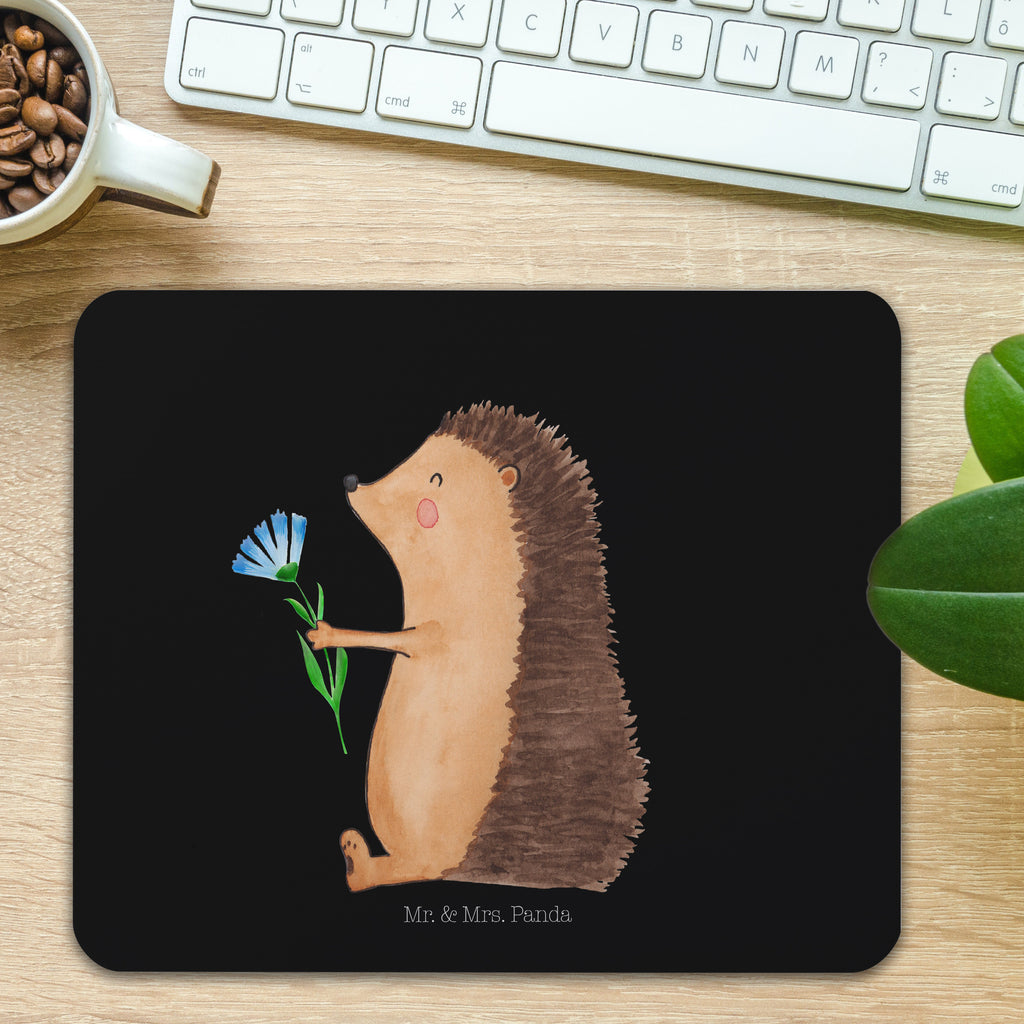 Mauspad Igel Blumen Mousepad, Computer zubehör, Büroausstattung, PC Zubehör, Arbeitszimmer, Mauspad, Einzigartiges Mauspad, Designer Mauspad, Mausunterlage, Mauspad Büro, Tiermotive, Gute Laune, lustige Sprüche, Tiere, Igel, Gute Besserung, Genesungswünsche, Krankheit, Krankenhaus, krank, Besuch