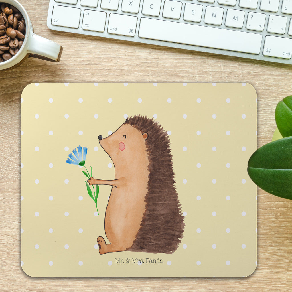 Mauspad Igel Blumen Mousepad, Computer zubehör, Büroausstattung, PC Zubehör, Arbeitszimmer, Mauspad, Einzigartiges Mauspad, Designer Mauspad, Mausunterlage, Mauspad Büro, Tiermotive, Gute Laune, lustige Sprüche, Tiere, Igel, Gute Besserung, Genesungswünsche, Krankheit, Krankenhaus, krank, Besuch