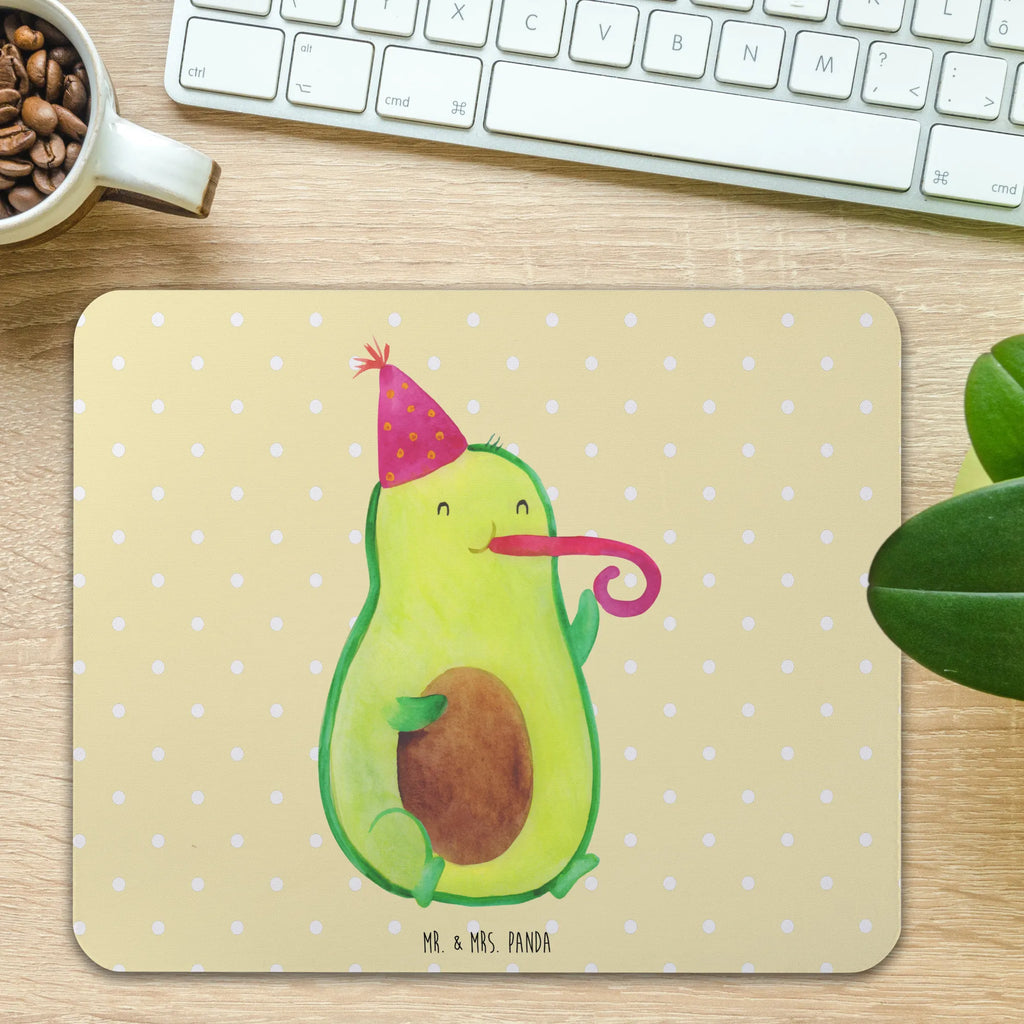 Mauspad Avocado Feier Mousepad, Computer zubehör, Büroausstattung, PC Zubehör, Arbeitszimmer, Mauspad, Einzigartiges Mauspad, Designer Mauspad, Mausunterlage, Mauspad Büro, Avocado, Veggie, Vegan, Gesund, Party, Feierlichkeit, Feier, Fete, Geburtstag, Gute Laune, Tröte