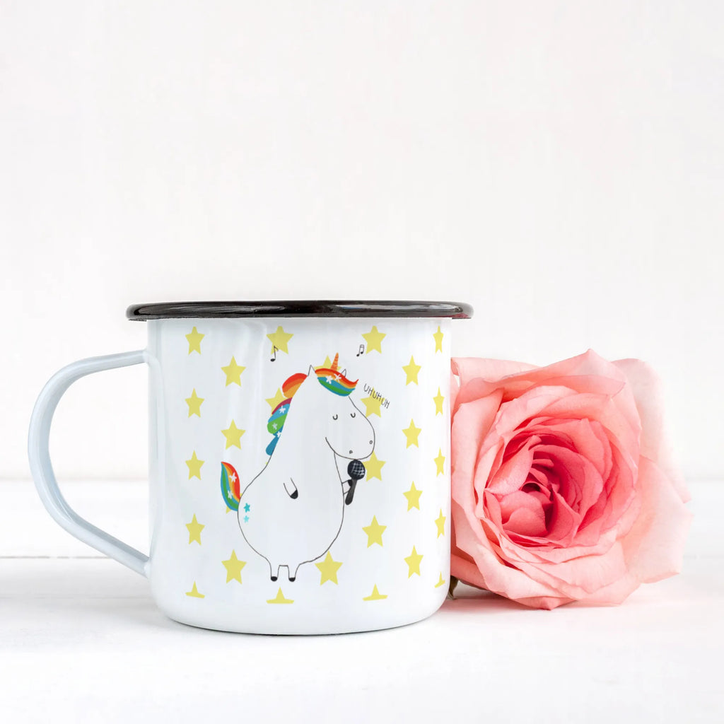 XL Emaille Tasse Einhorn Sänger XL Emaille Tasse, Metalltasse, Kaffeetasse, Tasse, Becher, Kaffeebecher, Camping, Campingbecher, Tassendruck, Metall-Tasse, Deko-Becher, emailliert, Outdoor Tasse, Trinkbecher, bruchsicher, Emaille-Optik, Motivtasse, Outdoor Kaffeetasse, Einhorn, Einhörner, Einhorn Deko, Pegasus, Unicorn, Glitzer, Konfetti, Party, Geburtstag, Feier, Fest, Disco, Sängerin, Sänger, Freundin