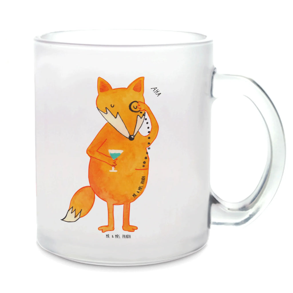 Teetasse Fuchs Lord Teetasse, Teeglas, Teebecher, Tasse mit Henkel, Tasse, Glas Teetasse, Teetasse aus Glas, Fuchs, Füchse, tröstende Worte, Spruch lustig, Liebeskummer Geschenk, Motivation Spruch, Problemlösung