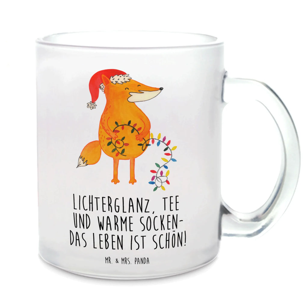 Teetasse Fuchs Weihnachten Teetasse, Teeglas, Teebecher, Tasse mit Henkel, Tasse, Glas Teetasse, Teetasse aus Glas, Winter, Weihnachten, Weihnachtsdeko, Nikolaus, Advent, Heiligabend, Wintermotiv, Fuchs, Füchse, Spruch schön, Geschenk Weihnachten, Weihnachtsmann, Weihnachtszeit