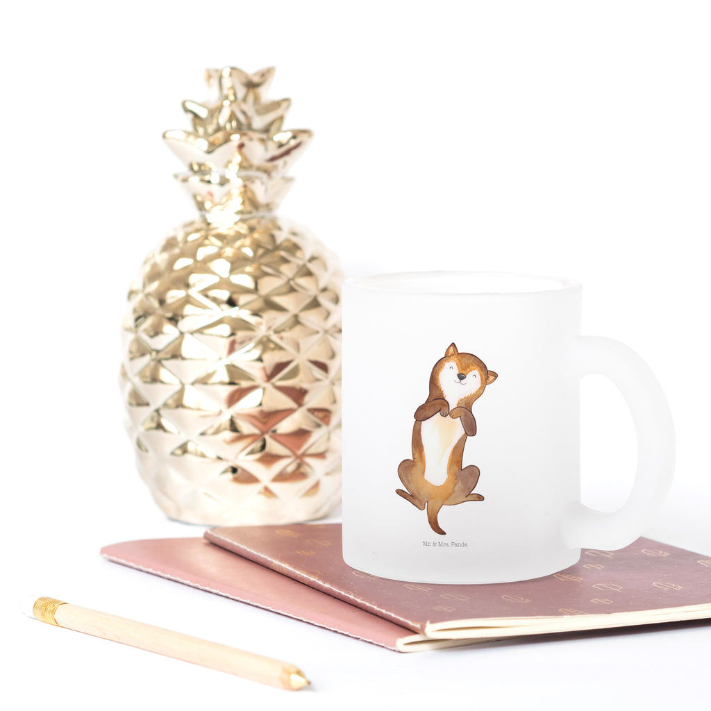 Teetasse Hund Bauchkraulen Teetasse, Teeglas, Teebecher, Tasse mit Henkel, Tasse, Glas Teetasse, Teetasse aus Glas, Hund, Hundemotiv, Haustier, Hunderasse, Tierliebhaber, Hundebesitzer, Sprüche, Hunde, Hundeliebe, Hundewelpe, Bauchkraulen