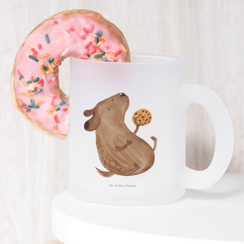 Teetasse Hund Keks Teetasse, Teeglas, Teebecher, Tasse mit Henkel, Tasse, Glas Teetasse, Teetasse aus Glas, Hund, Hundemotiv, Haustier, Hunderasse, Tierliebhaber, Hundebesitzer, Sprüche, Hundekekse, Leckerli, Hundeleckerli, Hundesnacks