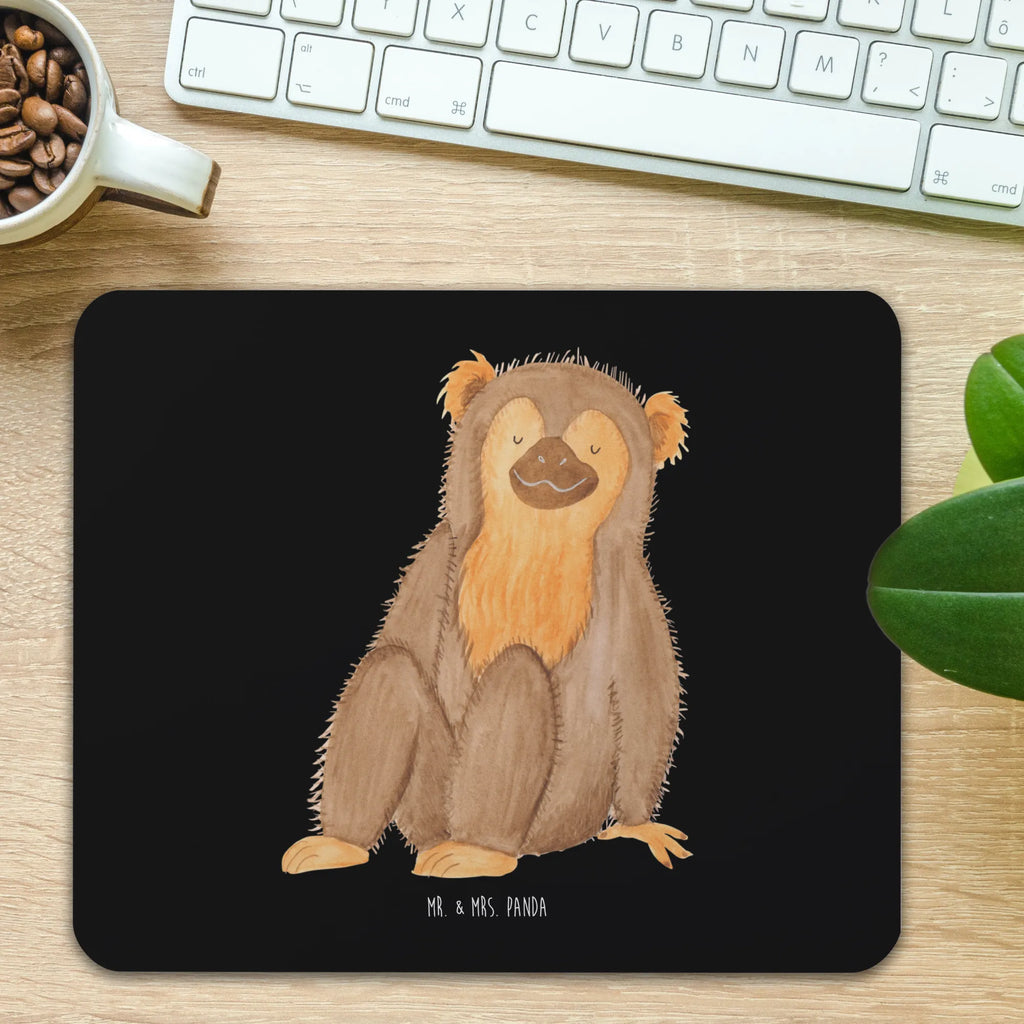 Mauspad Affe Mousepad, Computer zubehör, Büroausstattung, PC Zubehör, Arbeitszimmer, Mauspad, Einzigartiges Mauspad, Designer Mauspad, Mausunterlage, Mauspad Büro, Afrika, Wildtiere, Affe, Äffchen, Affen, Selbstliebe, Respekt, Motivation, Selbstachtung, Liebe, Selbstbewusstsein, Selfcare