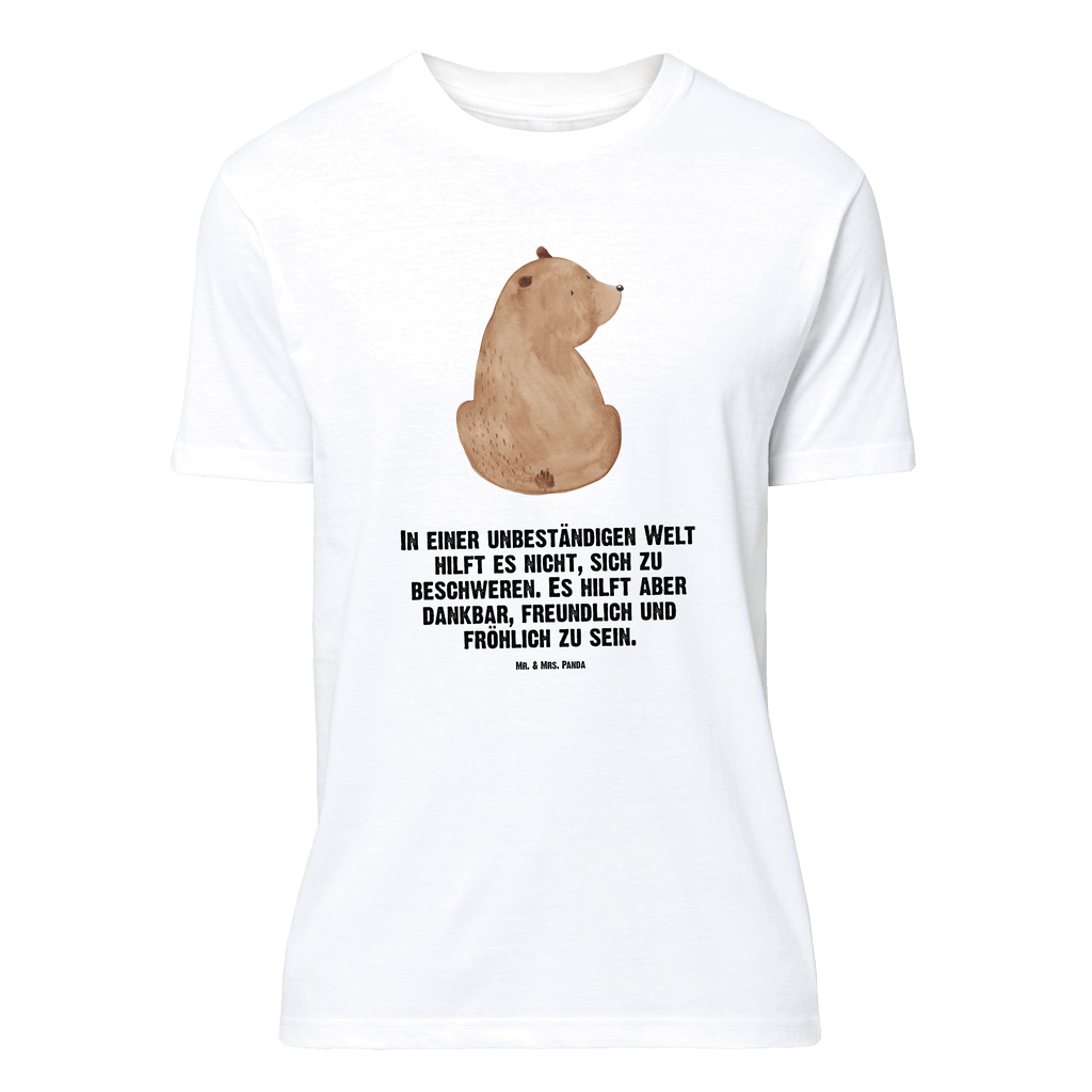 T-Shirt Standard Bär Schulterblick T-Shirt, Shirt, Tshirt, Lustiges T-Shirt, T-Shirt mit Spruch, Party, Junggesellenabschied, Jubiläum, Geburstag, Herrn, Damen, Männer, Frauen, Schlafshirt, Nachthemd, Sprüche, Bär, Teddy, Teddybär, Selbstachtung, Weltansicht, Motivation, Bären, Bärenliebe, Weisheit