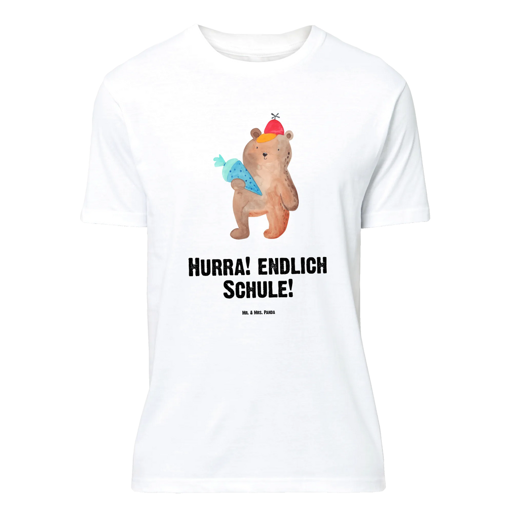 T-Shirt Standard Bär mit Schultüte T-Shirt, Shirt, Tshirt, Lustiges T-Shirt, T-Shirt mit Spruch, Party, Junggesellenabschied, Jubiläum, Geburstag, Herrn, Damen, Männer, Frauen, Schlafshirt, Nachthemd, Sprüche, Bär, Teddy, Teddybär, Bär Motiv, Schultüte, Erster Schultag Geschenk, Einschulung Geschenk, Schule Geschenk, Grundschule, Schulanfang, Schulbeginn