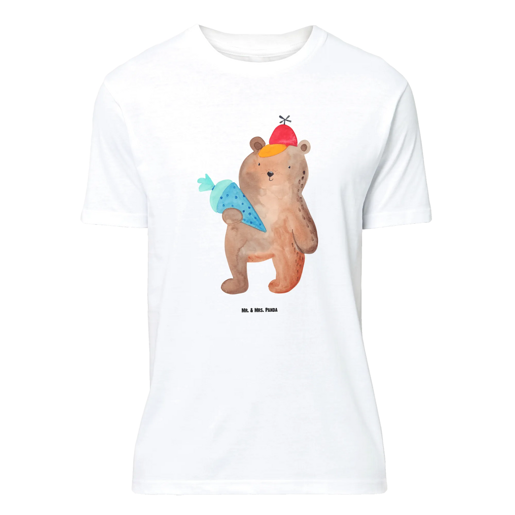 T-Shirt Standard Bär mit Schultüte T-Shirt, Shirt, Tshirt, Lustiges T-Shirt, T-Shirt mit Spruch, Party, Junggesellenabschied, Jubiläum, Geburstag, Herrn, Damen, Männer, Frauen, Schlafshirt, Nachthemd, Sprüche, Bär, Teddy, Teddybär, Bär Motiv, Schultüte, Erster Schultag Geschenk, Einschulung Geschenk, Schule Geschenk, Grundschule, Schulanfang, Schulbeginn