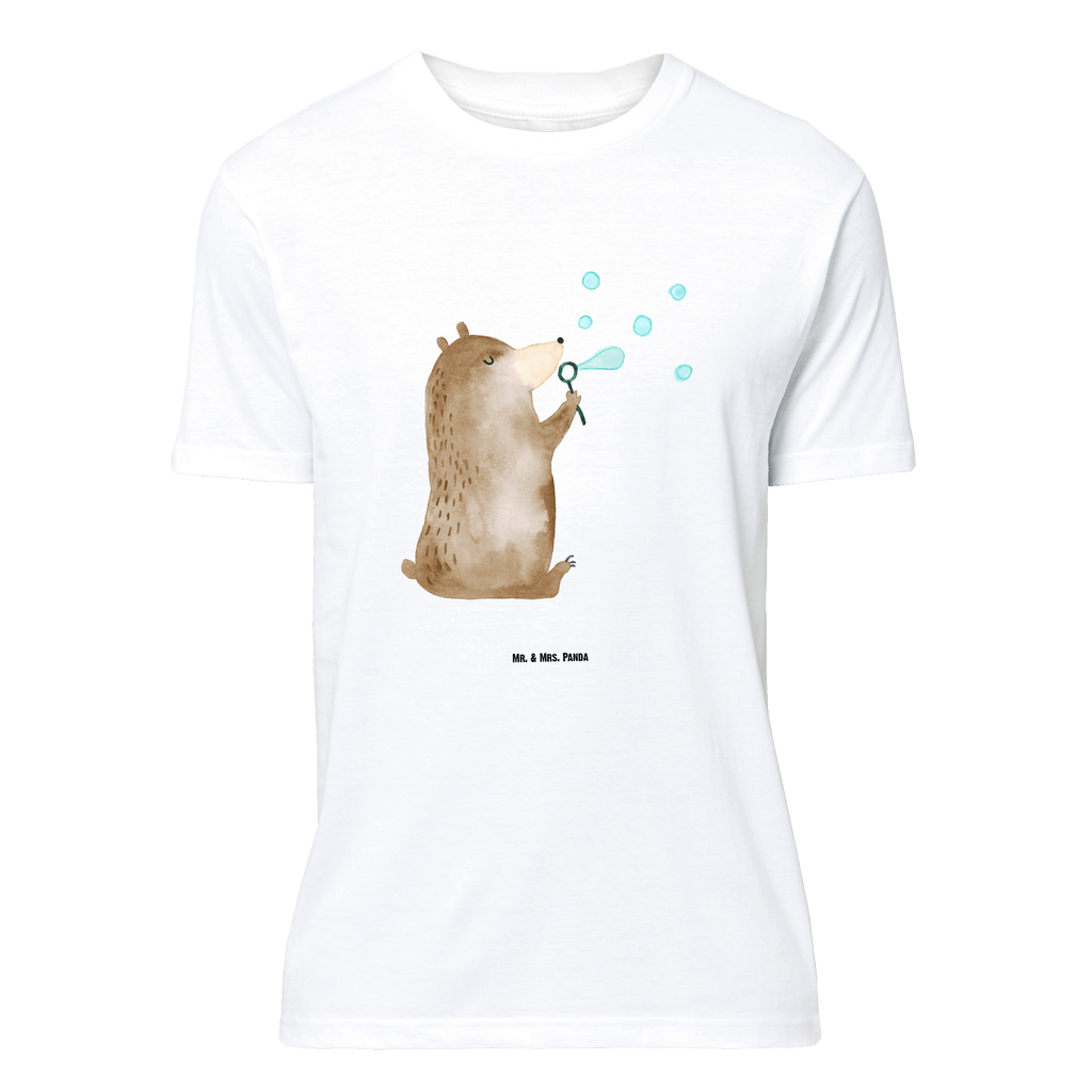 T-Shirt Standard Bär Seifenblasen T-Shirt, Shirt, Tshirt, Lustiges T-Shirt, T-Shirt mit Spruch, Party, Junggesellenabschied, Jubiläum, Geburstag, Herrn, Damen, Männer, Frauen, Schlafshirt, Nachthemd, Sprüche, Bär, Teddy, Teddybär, Seifenblasen Bär Lustig Sein Glücklich Traurig Happy