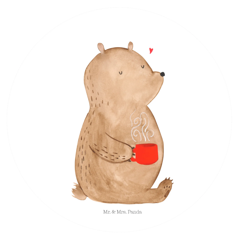 Rund Aufkleber Bär Kaffee Sticker, Aufkleber, Etikett, Bär, Teddy, Teddybär, Kaffee, Coffee, Bären, guten Morgen, Morgenroutine, Welt erobern, Welt retten, Motivation