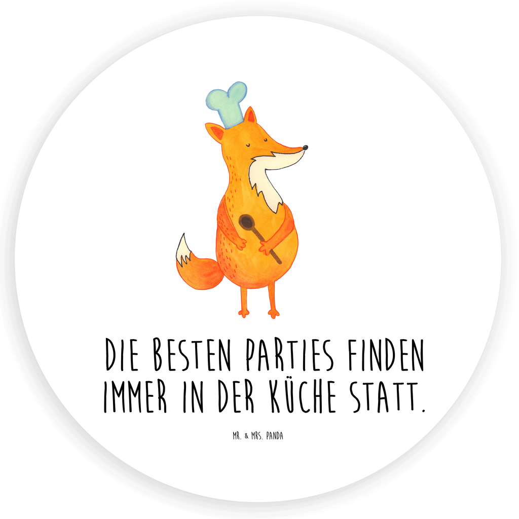 Rund Aufkleber Fuchs Koch Sticker, Aufkleber, Etikett, Fuchs, Füchse, Koch Geschenk, Küche Spruch, Küche Deko, Köche, Bäcker, Party Spruch, Spruch lustig, witzig