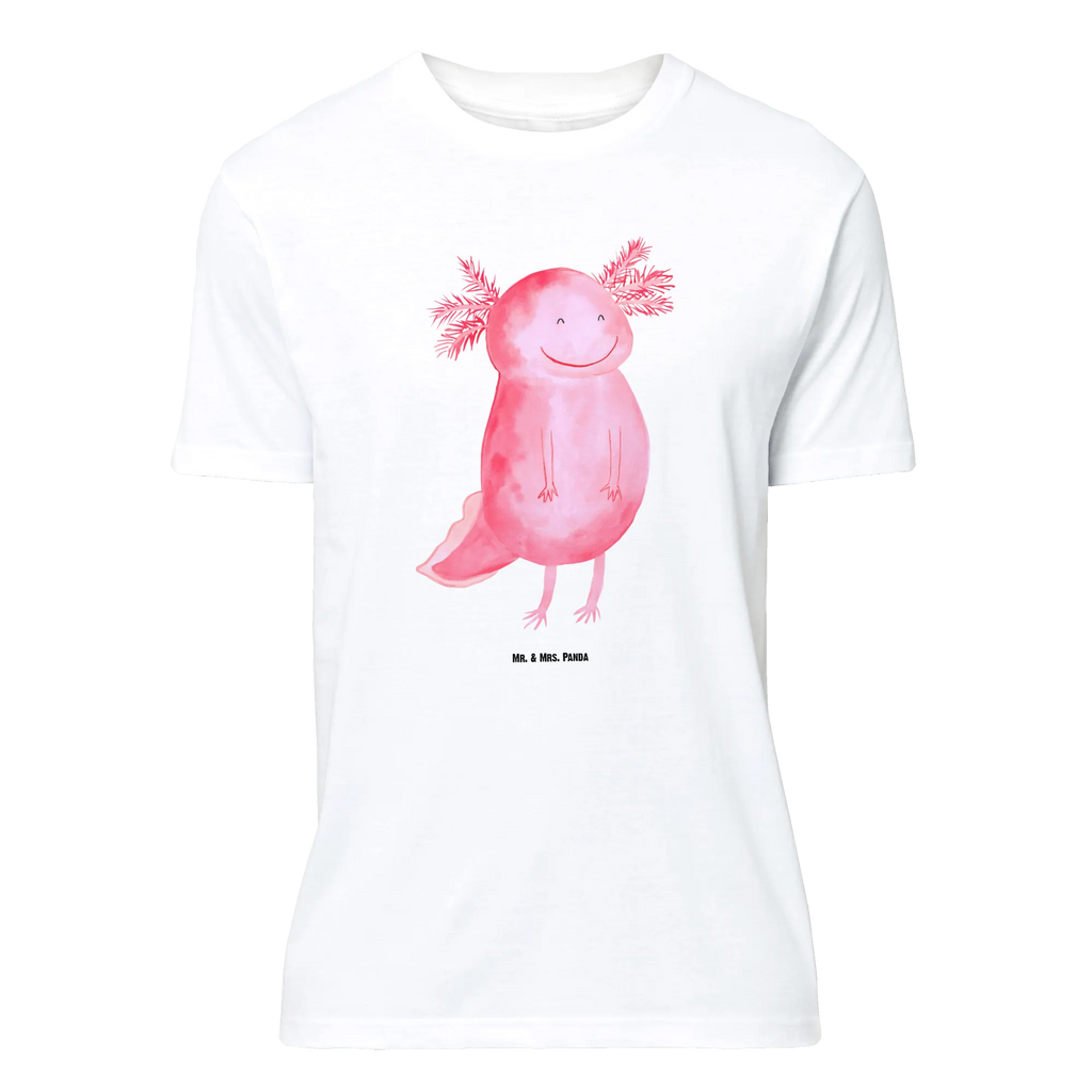 T-Shirt Standard Axolotl glücklich T-Shirt, Shirt, Tshirt, Lustiges T-Shirt, T-Shirt mit Spruch, Party, Junggesellenabschied, Jubiläum, Geburstag, Herrn, Damen, Männer, Frauen, Schlafshirt, Nachthemd, Sprüche, Axolotl, Molch, Axolot, Schwanzlurch, Lurch, Lurche, Motivation, gute Laune