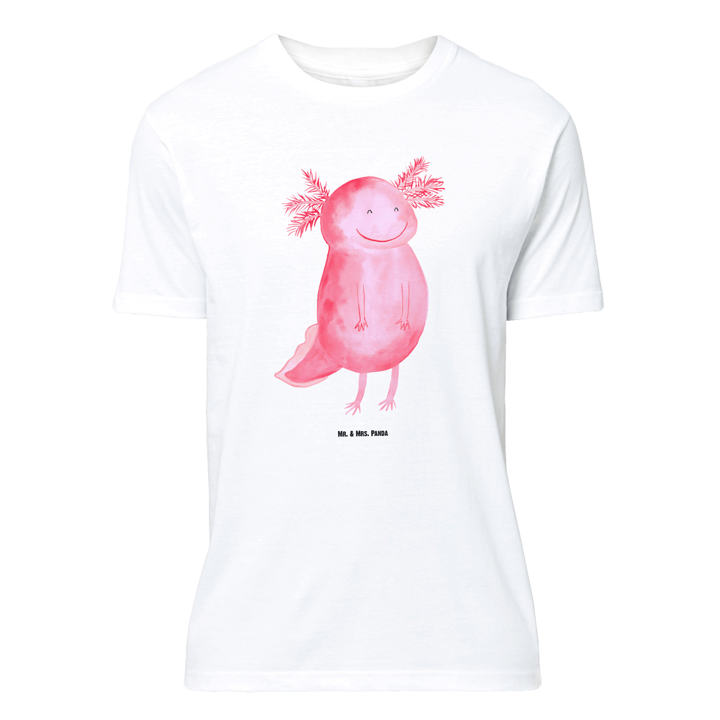 T-Shirt Standard Axolotl glücklich T-Shirt, Shirt, Tshirt, Lustiges T-Shirt, T-Shirt mit Spruch, Party, Junggesellenabschied, Jubiläum, Geburstag, Herrn, Damen, Männer, Frauen, Schlafshirt, Nachthemd, Sprüche, Axolotl, Molch, Axolot, Schwanzlurch, Lurch, Lurche, Motivation, gute Laune