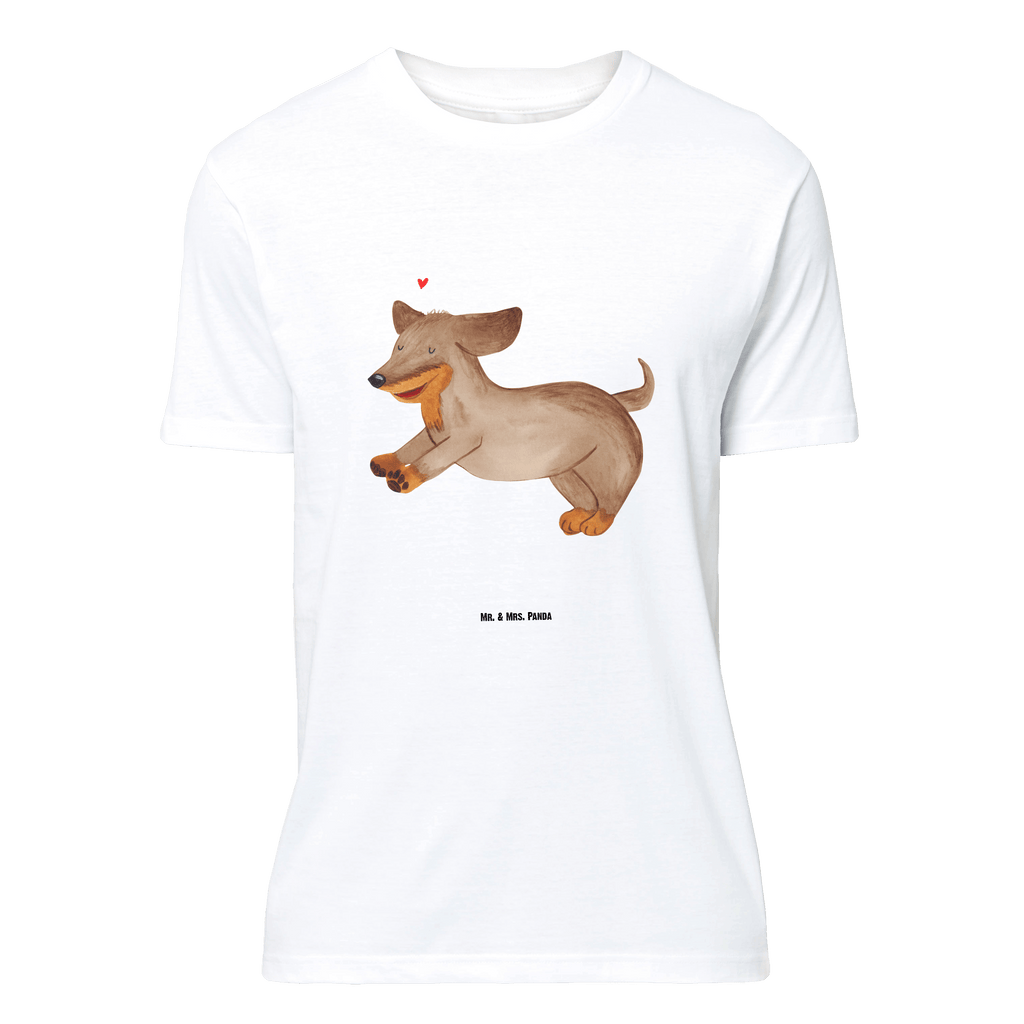 T-Shirt Standard Hund Dackel fröhlich T-Shirt, Shirt, Tshirt, Lustiges T-Shirt, T-Shirt mit Spruch, Party, Junggesellenabschied, Jubiläum, Geburstag, Herrn, Damen, Männer, Frauen, Schlafshirt, Nachthemd, Sprüche, Hund, Hundemotiv, Haustier, Hunderasse, Tierliebhaber, Hundebesitzer, Hunde, Dackel, Dachshund, happy dog