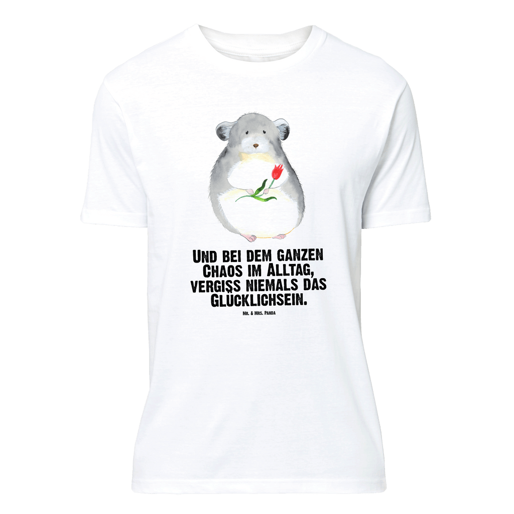 T-Shirt Standard Chinchilla Blume T-Shirt, Shirt, Tshirt, Lustiges T-Shirt, T-Shirt mit Spruch, Party, Junggesellenabschied, Jubiläum, Geburstag, Herrn, Damen, Männer, Frauen, Schlafshirt, Nachthemd, Sprüche, Tiermotive, Gute Laune, lustige Sprüche, Tiere, Chinchilla, Chinchillas, Liebeskummer, Kummer, Depressionen, traurig sein, Chaos, Glücklichsein, Büro, Büroalltag