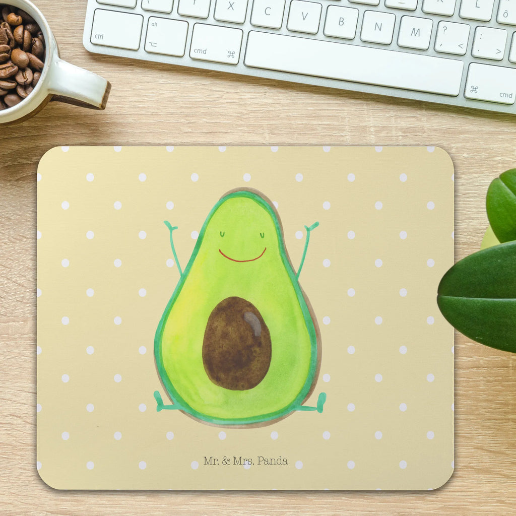 Mauspad Avocado Happy Mousepad, Computer zubehör, Büroausstattung, PC Zubehör, Arbeitszimmer, Mauspad, Einzigartiges Mauspad, Designer Mauspad, Mausunterlage, Mauspad Büro, Avocado, Veggie, Vegan, Gesund, Chaos