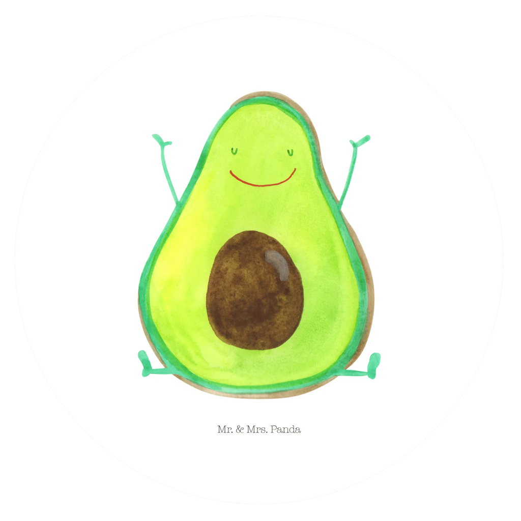 Rund Aufkleber Avocado Glücklich Sticker, Aufkleber, Etikett, Avocado, Veggie, Vegan, Gesund, Chaos