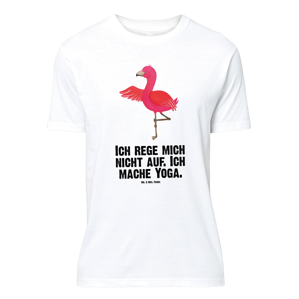 T-Shirt Standard Flamingo Yoga T-Shirt, Shirt, Tshirt, Lustiges T-Shirt, T-Shirt mit Spruch, Party, Junggesellenabschied, Jubiläum, Geburstag, Herrn, Damen, Männer, Frauen, Schlafshirt, Nachthemd, Sprüche, Flamingo, Vogel, Yoga, Namaste, Achtsamkeit, Yoga-Übung, Entspannung, Ärger, Aufregen, Tiefenentspannung