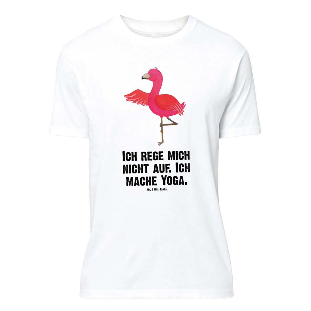 T-Shirt Standard Flamingo Yoga T-Shirt, Shirt, Tshirt, Lustiges T-Shirt, T-Shirt mit Spruch, Party, Junggesellenabschied, Jubiläum, Geburstag, Herrn, Damen, Männer, Frauen, Schlafshirt, Nachthemd, Sprüche, Flamingo, Vogel, Yoga, Namaste, Achtsamkeit, Yoga-Übung, Entspannung, Ärger, Aufregen, Tiefenentspannung