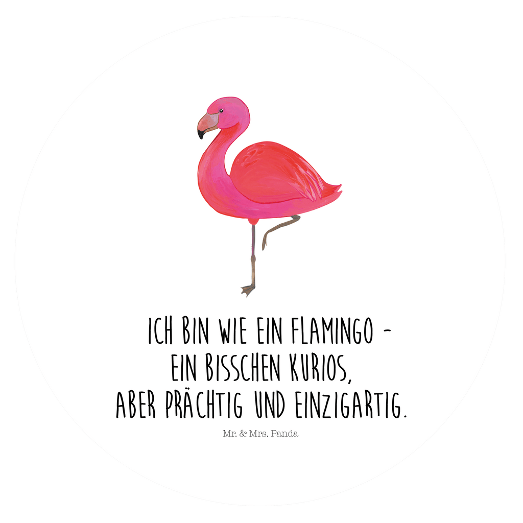 Rund Aufkleber Flamingo classic Sticker, Aufkleber, Etikett, Flamingo, Einzigartig, Selbstliebe, Stolz, ich, für mich, Spruch, Freundin, Freundinnen, Außenseiter, Sohn, Tochter, Geschwister