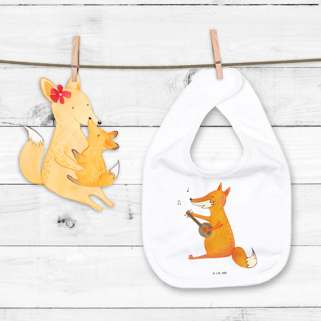 Organic Babylätzchen Fuchs Gitarre Baby, Lätzchen, Spucktuch, Sabberlätzchen, Klettlätzchen, Babygeschenk, Baby Lätzchen, Geschenk für Geburt, Geschenk zur Geburt, Baby Spucktuch, Babyausstattung, Geschenkidee für Babyparty, Fuchs, Füchse, Geschenk Musiker, Musik Spruch, Musikerin, Sänger, Sängerin, Gitarre