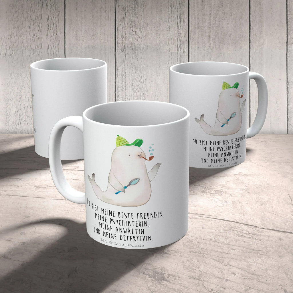 Tasse Robbe Sherlock Tasse, Kaffeetasse, Teetasse, Becher, Kaffeebecher, Teebecher, Keramiktasse, Porzellantasse, Büro Tasse, Geschenk Tasse, Tasse Sprüche, Tasse Motive, Kaffeetassen, Tasse bedrucken, Designer Tasse, Cappuccino Tassen, Schöne Teetassen, Tiermotive, Gute Laune, lustige Sprüche, Tiere