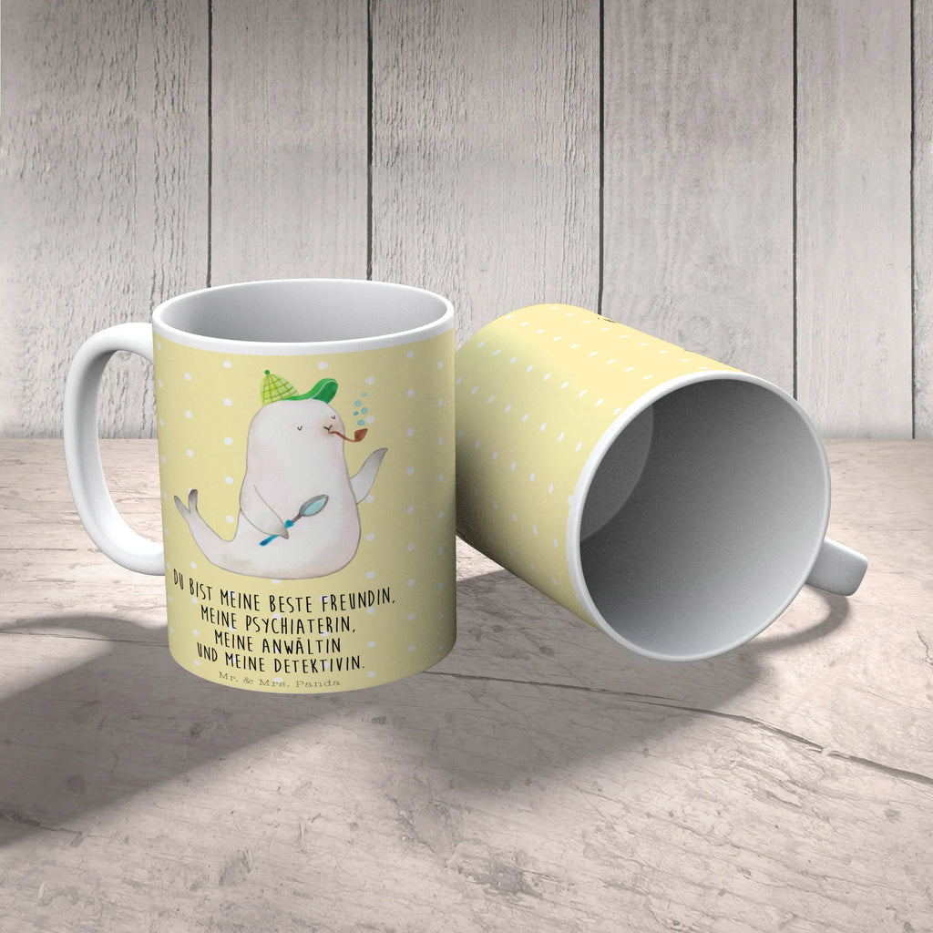 Tasse Robbe Sherlock Tasse, Kaffeetasse, Teetasse, Becher, Kaffeebecher, Teebecher, Keramiktasse, Porzellantasse, Büro Tasse, Geschenk Tasse, Tasse Sprüche, Tasse Motive, Kaffeetassen, Tasse bedrucken, Designer Tasse, Cappuccino Tassen, Schöne Teetassen, Tiermotive, Gute Laune, lustige Sprüche, Tiere