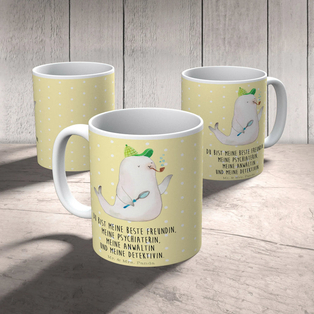 Tasse Robbe Sherlock Tasse, Kaffeetasse, Teetasse, Becher, Kaffeebecher, Teebecher, Keramiktasse, Porzellantasse, Büro Tasse, Geschenk Tasse, Tasse Sprüche, Tasse Motive, Kaffeetassen, Tasse bedrucken, Designer Tasse, Cappuccino Tassen, Schöne Teetassen, Tiermotive, Gute Laune, lustige Sprüche, Tiere