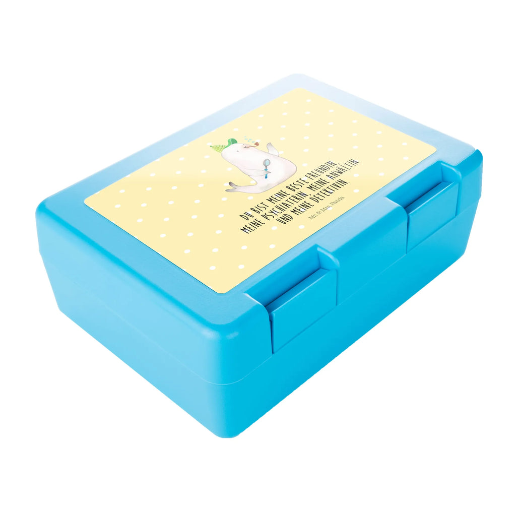 Brotdose Robbe Sherlock Brotbox, Snackbox, Lunch box, Butterbrotdose, Brotzeitbox, Tiermotive, Gute Laune, lustige Sprüche, Tiere