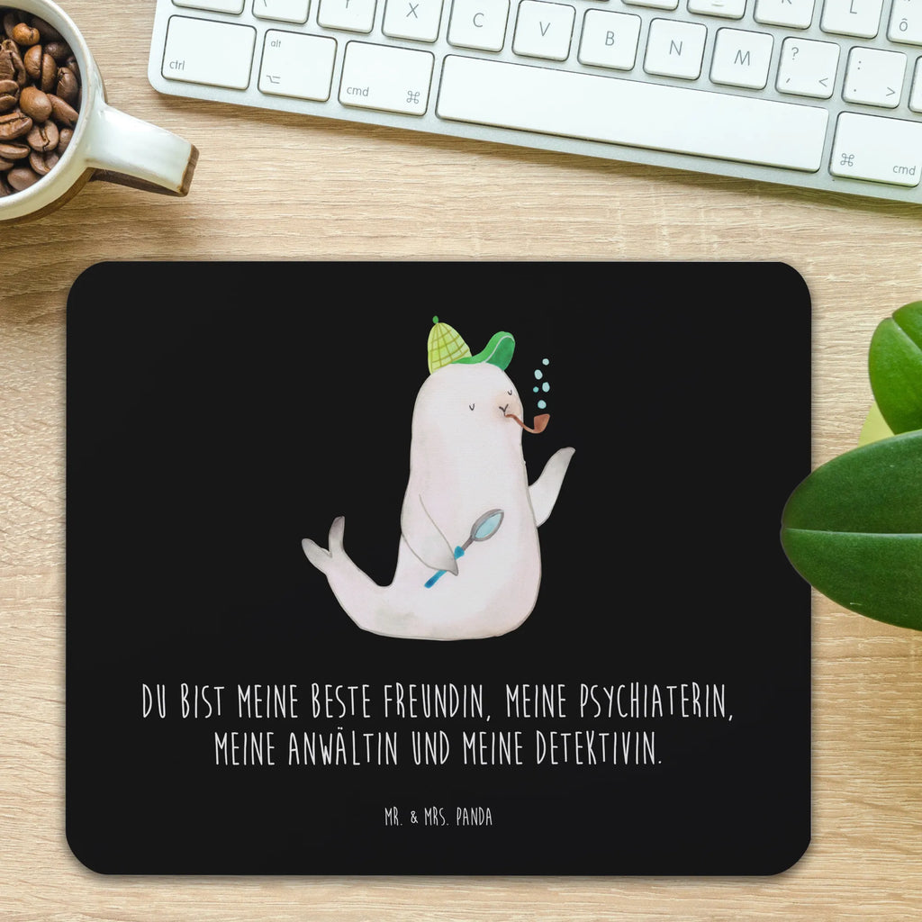 Mauspad Robbe Sherlock Mousepad, Computer zubehör, Büroausstattung, PC Zubehör, Arbeitszimmer, Mauspad, Einzigartiges Mauspad, Designer Mauspad, Mausunterlage, Mauspad Büro, Tiermotive, Gute Laune, lustige Sprüche, Tiere