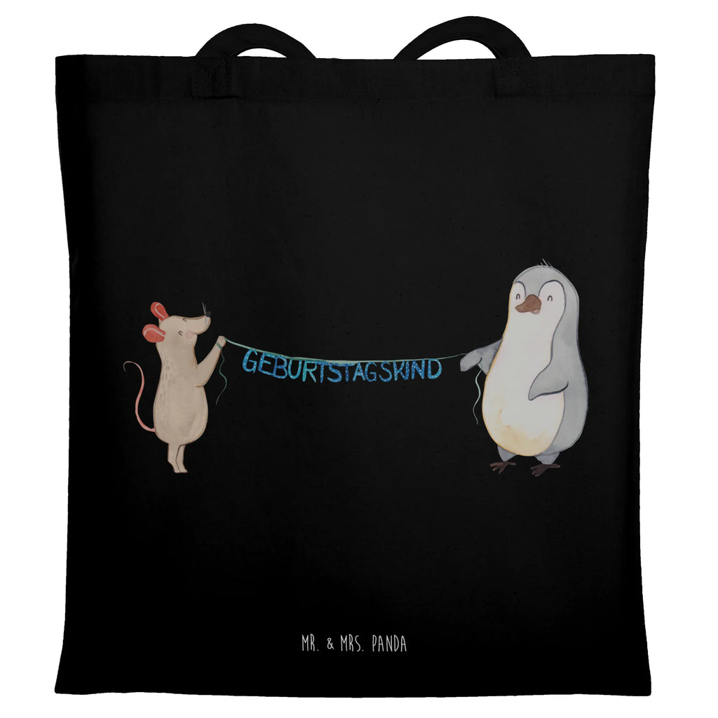 Tragetasche Maus Pinguin Geburtstag Beuteltasche, Beutel, Einkaufstasche, Jutebeutel, Stoffbeutel, Tasche, Shopper, Umhängetasche, Strandtasche, Schultertasche, Stofftasche, Tragetasche, Badetasche, Jutetasche, Einkaufstüte, Laptoptasche, Geburtstag, Geburtstagsgeschenk, Geschenk, Maus, Pinguin, Geburtstage, Happy Birthday, Geburtstagsfeier