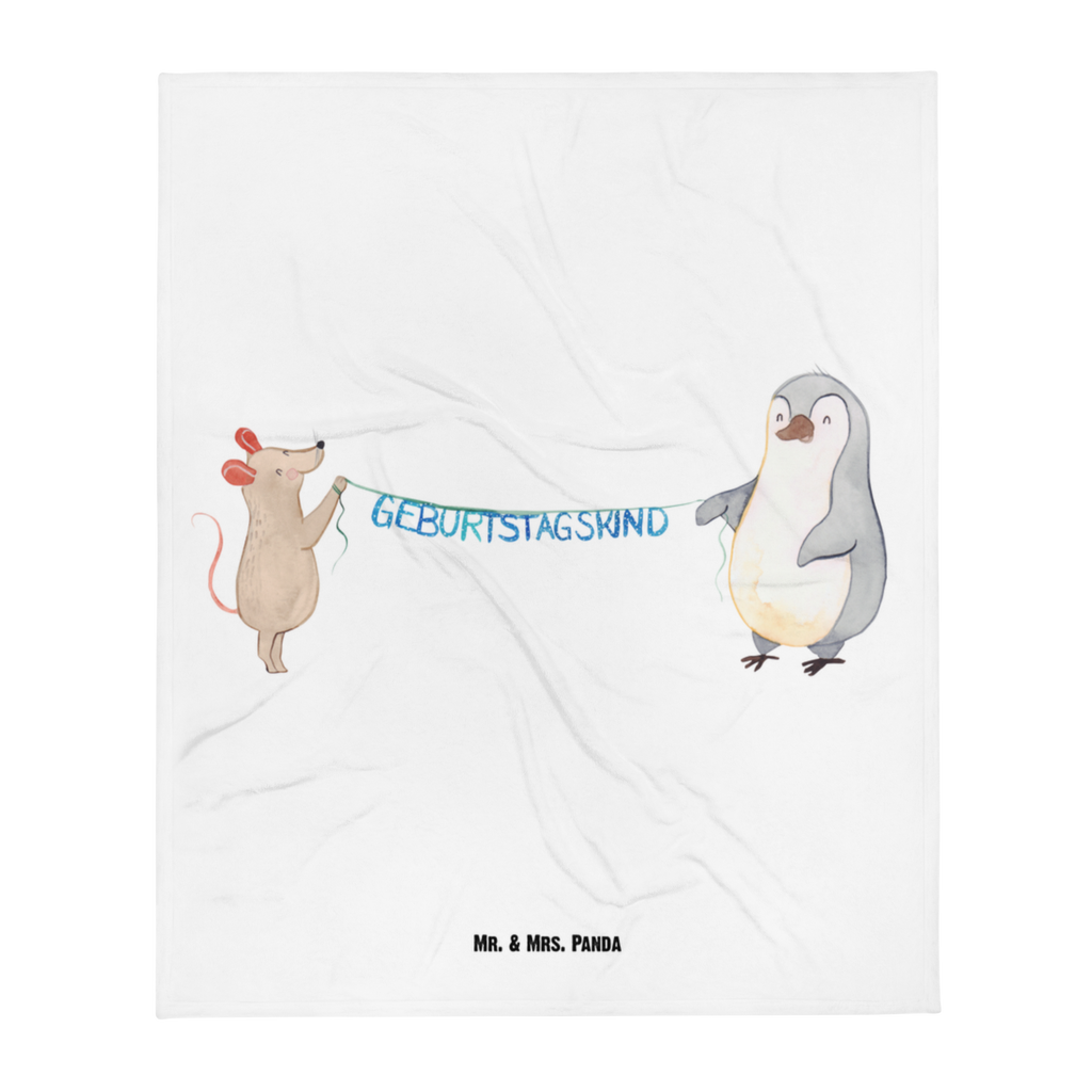 Babydecke Maus Pinguin Geburtstag Babydecke, Babygeschenk, Geschenk Geburt, Babyecke Kuscheldecke, Krabbeldecke, Geburtstag, Geburtstagsgeschenk, Geschenk, Maus, Pinguin, Geburtstage, Happy Birthday, Geburtstagsfeier