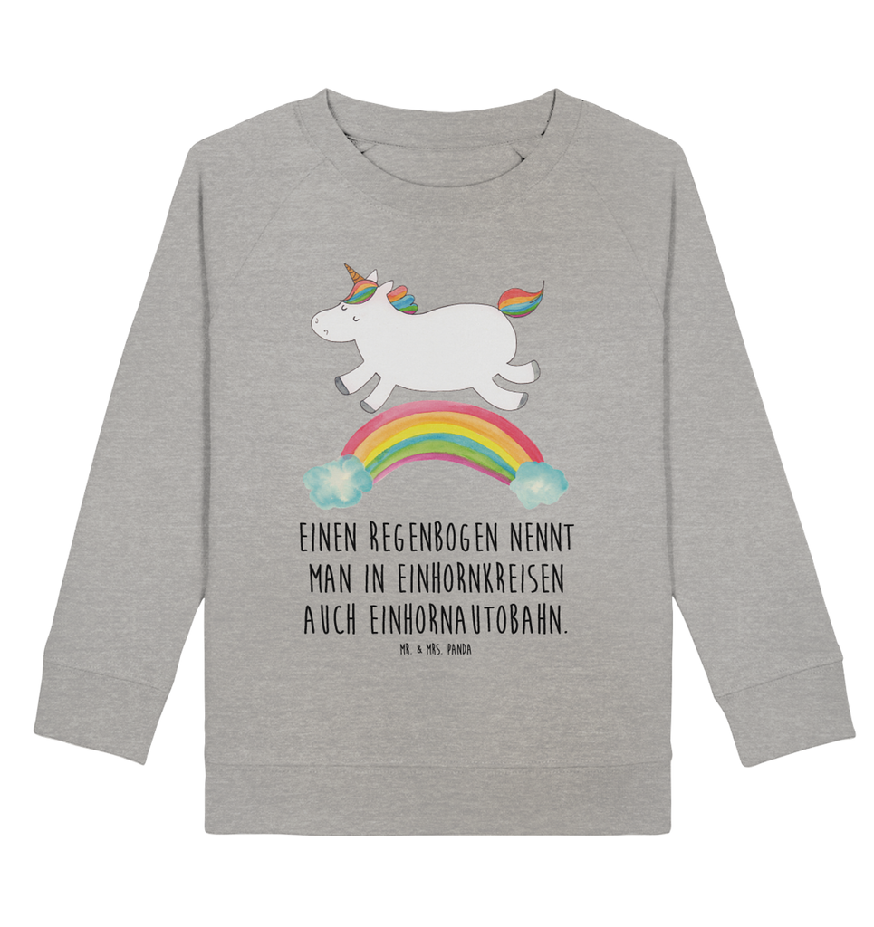 Organic Kinder Pullover Einhorn Regenbogen Kinder Pullover, Kinder Sweatshirt, Jungen, Mädchen, Einhorn, Einhörner, Einhorn Deko, Pegasus, Unicorn, Regenbogen, Glitzer, Einhornpower, Erwachsenwerden, Einhornautobahn