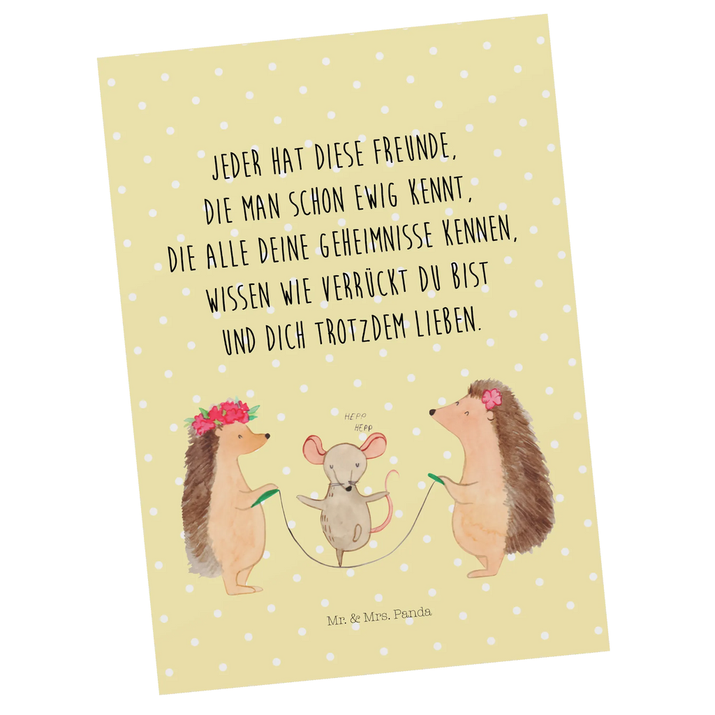 Postkarte Igel Seilhüpfen Postkarte, Karte, Geschenkkarte, Grußkarte, Einladung, Ansichtskarte, Geburtstagskarte, Einladungskarte, Dankeskarte, Ansichtskarten, Einladung Geburtstag, Einladungskarten Geburtstag, Tiermotive, Gute Laune, lustige Sprüche, Tiere, Igel, Maus, Seilspringen, Seilhüpfen, Kinder, Kindergarten