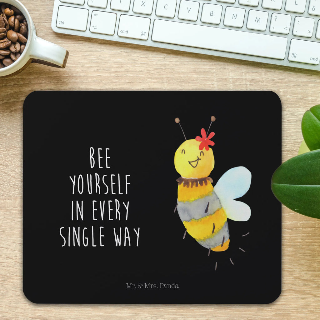 Mauspad Biene Blume Mousepad, Computer zubehör, Büroausstattung, PC Zubehör, Arbeitszimmer, Mauspad, Einzigartiges Mauspad, Designer Mauspad, Mausunterlage, Mauspad Büro, Biene, Wespe, Hummel