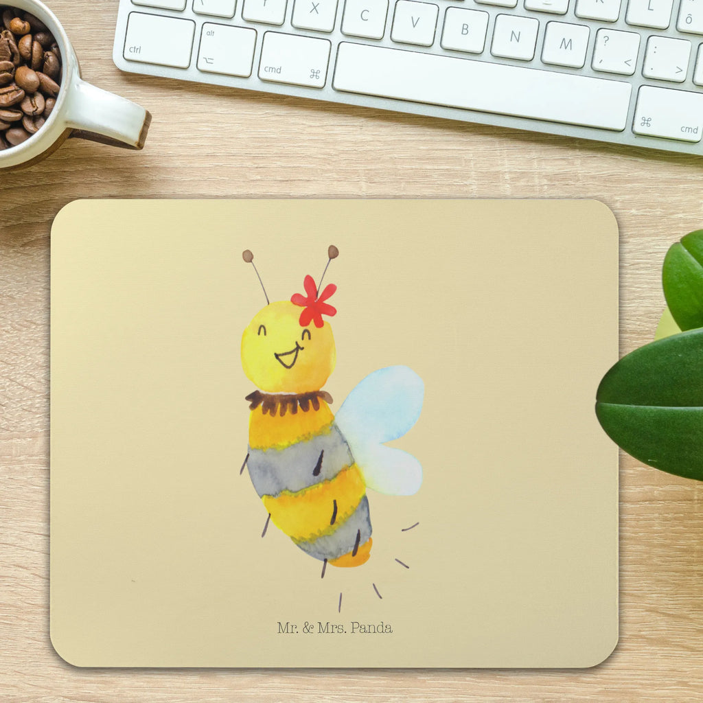 Mauspad Biene Blume Mousepad, Computer zubehör, Büroausstattung, PC Zubehör, Arbeitszimmer, Mauspad, Einzigartiges Mauspad, Designer Mauspad, Mausunterlage, Mauspad Büro, Biene, Wespe, Hummel