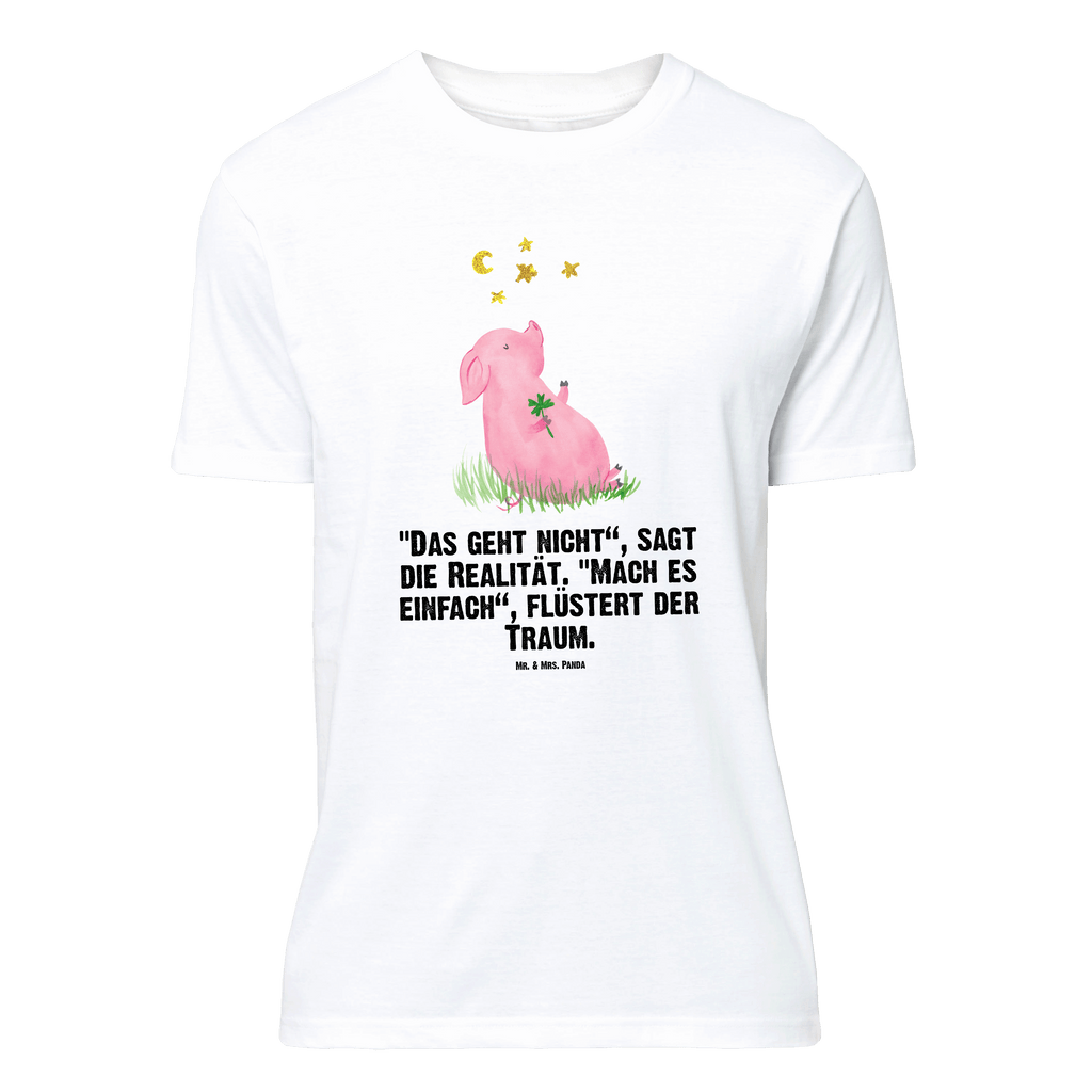 T-Shirt Standard Glücksschwein T-Shirt, Shirt, Tshirt, Lustiges T-Shirt, T-Shirt mit Spruch, Party, Junggesellenabschied, Jubiläum, Geburstag, Herrn, Damen, Männer, Frauen, Schlafshirt, Nachthemd, Sprüche, Tiermotive, Gute Laune, lustige Sprüche, Tiere, Glücksschwein. Glück, Schwein, Schweinchen, Sterne, Sernchen, Ziele, Träume, Motivation, Glücksbringer