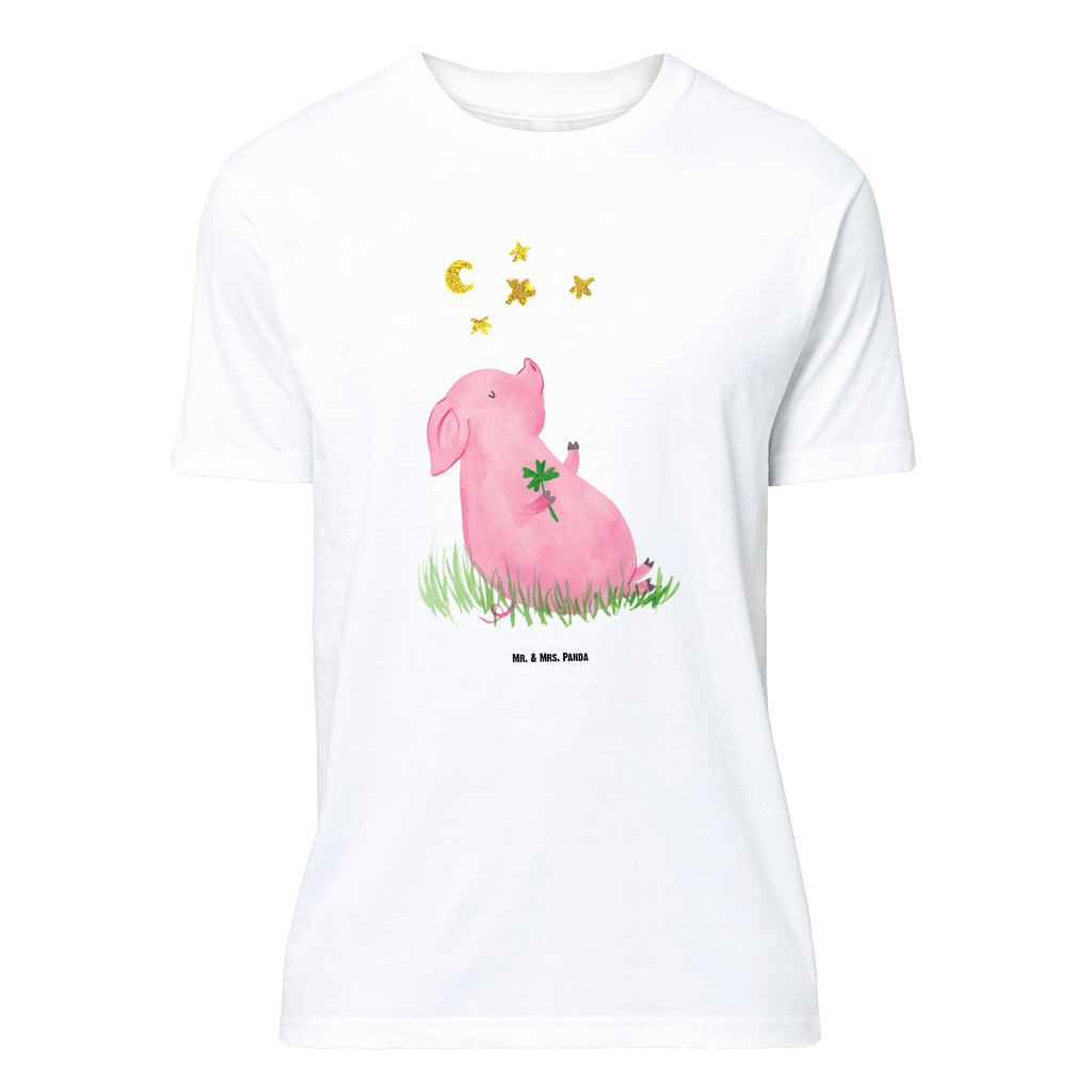 T-Shirt Standard Glücksschwein T-Shirt, Shirt, Tshirt, Lustiges T-Shirt, T-Shirt mit Spruch, Party, Junggesellenabschied, Jubiläum, Geburstag, Herrn, Damen, Männer, Frauen, Schlafshirt, Nachthemd, Sprüche, Tiermotive, Gute Laune, lustige Sprüche, Tiere, Glücksschwein. Glück, Schwein, Schweinchen, Sterne, Sernchen, Ziele, Träume, Motivation, Glücksbringer