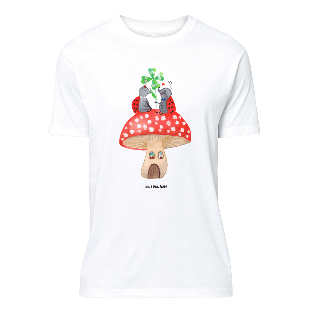 T-Shirt Standard Marienkäfer Paar Fliegenpilz T-Shirt, Shirt, Tshirt, Lustiges T-Shirt, T-Shirt mit Spruch, Party, Junggesellenabschied, Jubiläum, Geburstag, Herrn, Damen, Männer, Frauen, Schlafshirt, Nachthemd, Sprüche, Tiermotive, Gute Laune, lustige Sprüche, Tiere, Haus, Wohnung, zuhause, Fliegenpilz, Marienkäfer, Fleigenpilzhaus